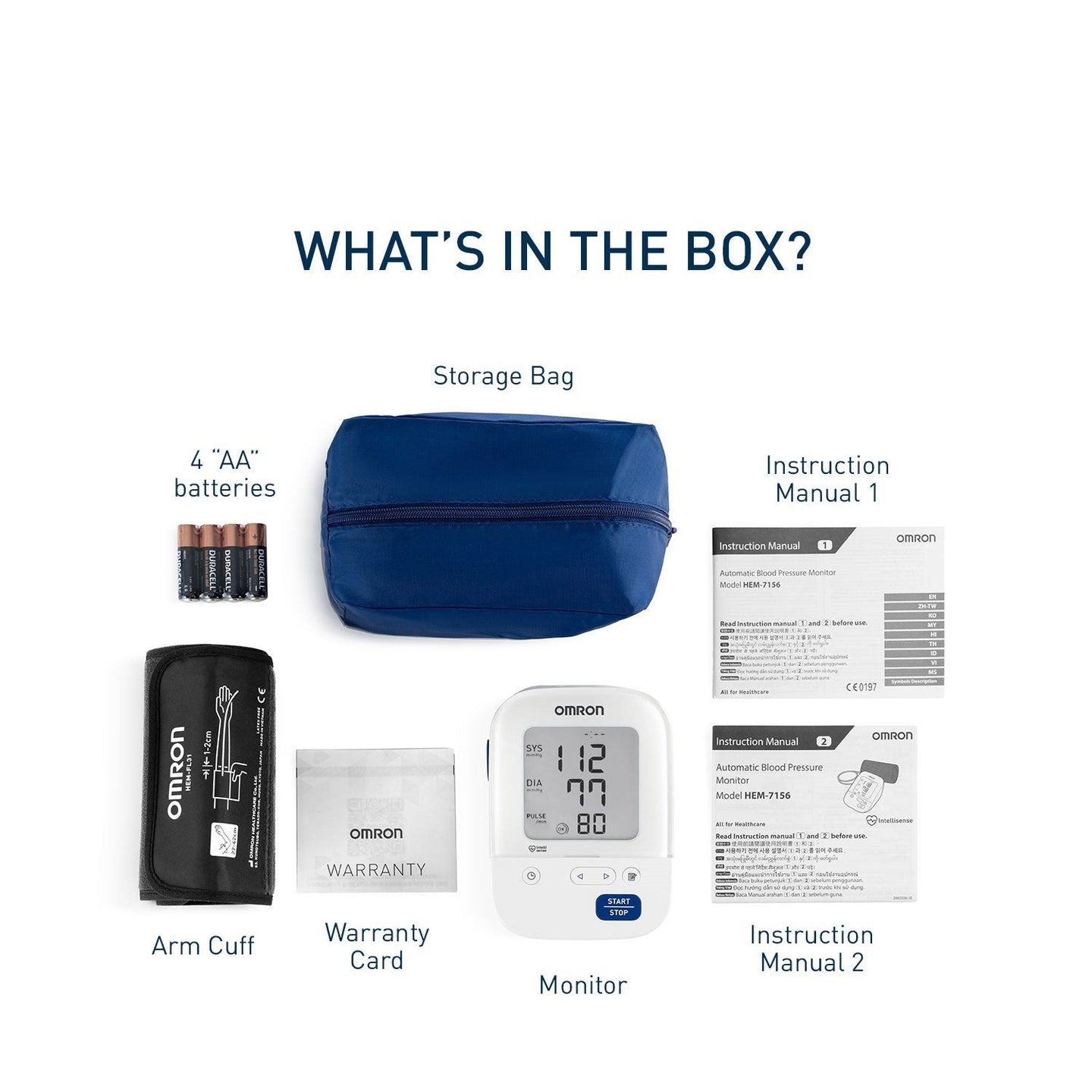 Upper Arm Blood Pressure Monitor HEM-7156